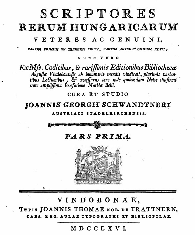 Scriptores Rerum Hungaricarum
