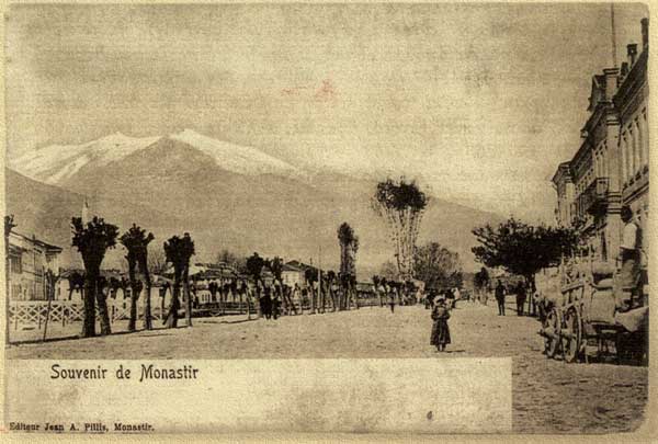 Καρτ ποστάλ του Μοναστηρίου στις αρχές του αιώνα.