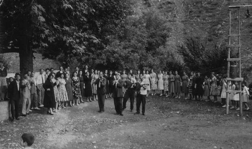 Κοινοτικός χορός, διπλός - Ανθούσα 1953